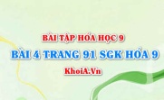 Bài 4 trang 91 SGK Hoá 9: Tính chất hóa học của axit cacbonic H2CO3...